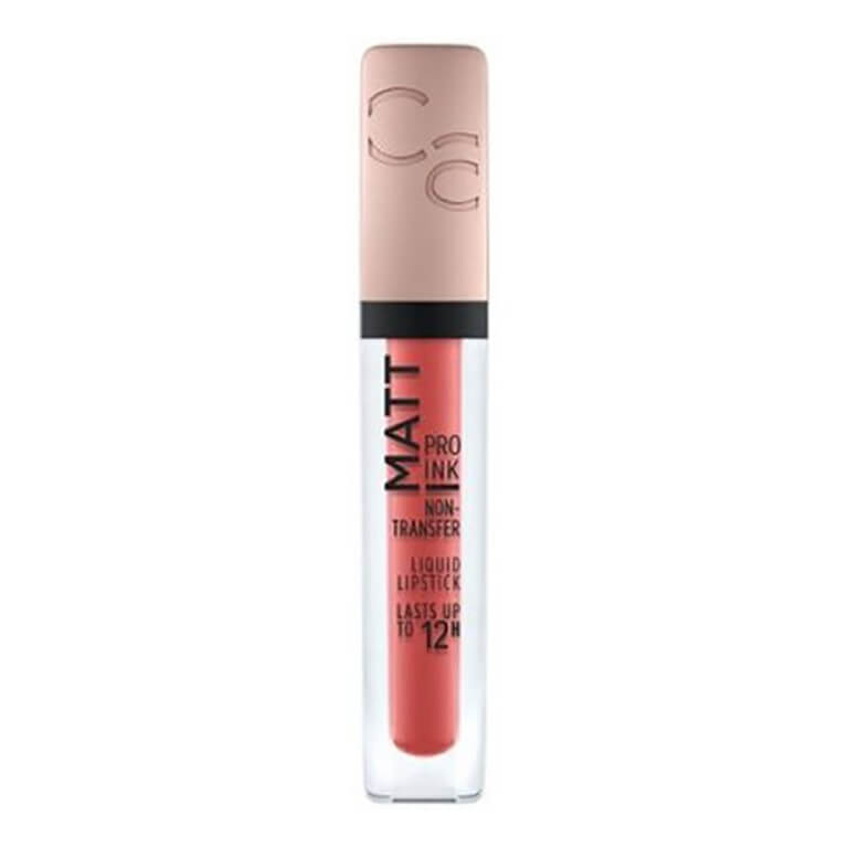 Matte lip gloss in peach by Catrice - Matt Pro Ink Non-Transfer Liquid Lipstick 020.