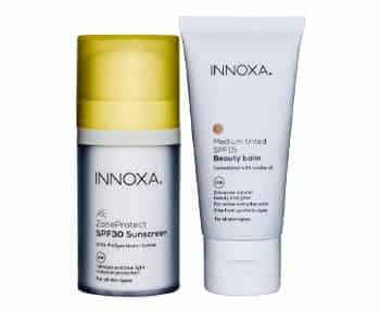 Innoxa offers a range of SPF 30 and SPF 50 products.