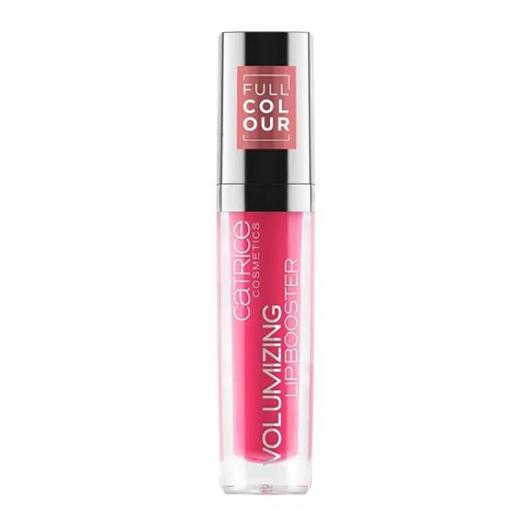 A pink Volumizing Lip Booster 130 from Catrice on a white background.