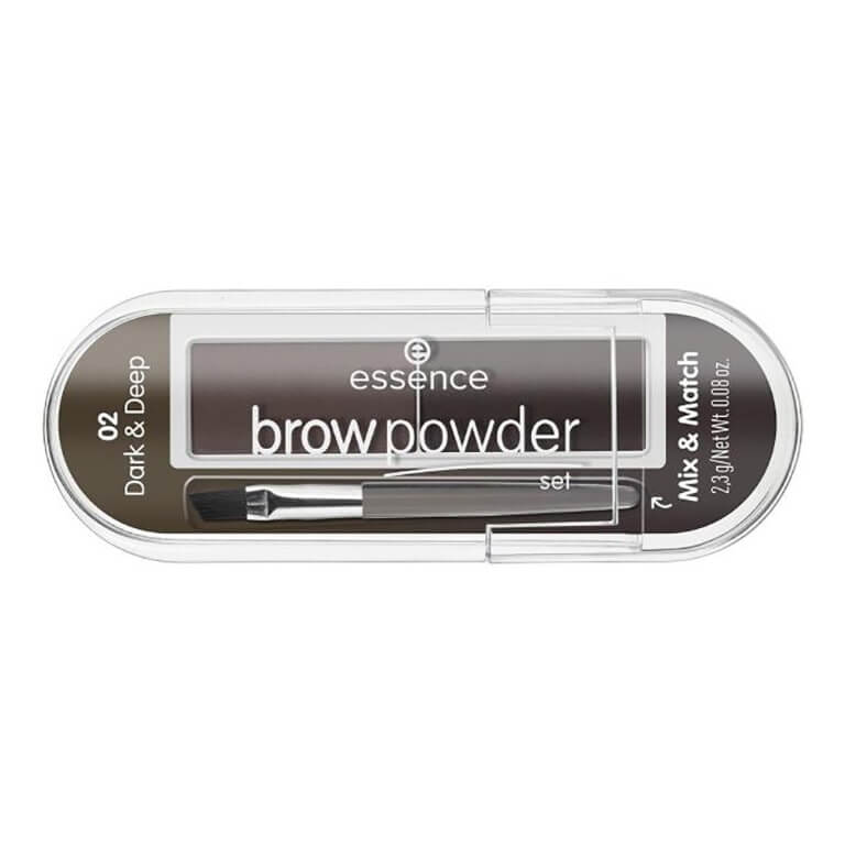 Essence - Brow Powder Set 02 in a white container.