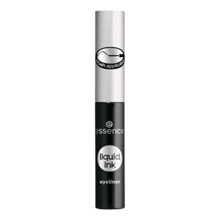 Essence - Liquid Ink Eyeliner 01 in black with a white background.