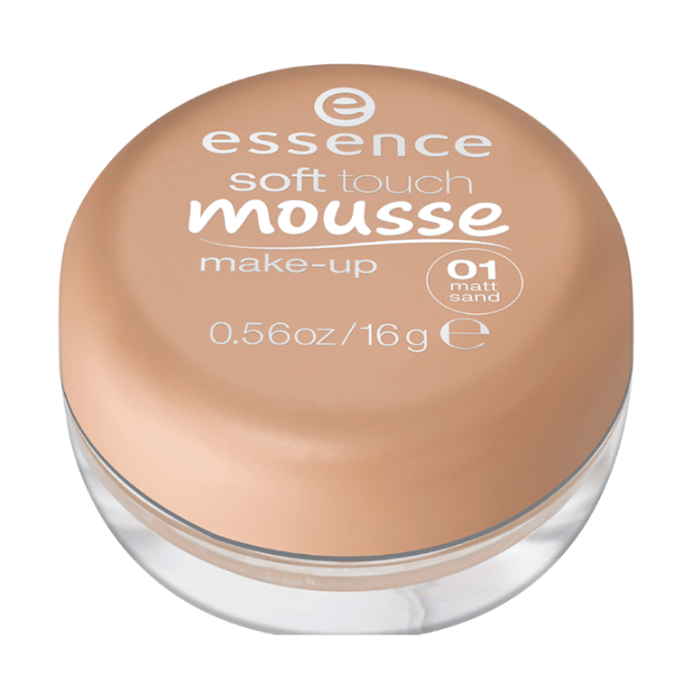 Essence - Soft Touch Mousse Make-Up 01 has a luxuriously soft texture for a flawless finish.
