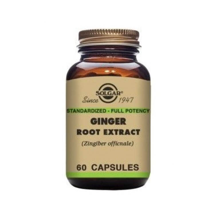 Solgar - Ginger Root Extract Vegetable Capsules - Pack of 60