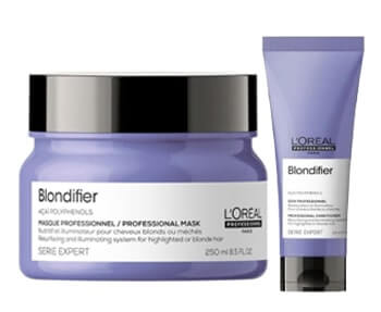 L'oreal blondifier professional mask and tube.