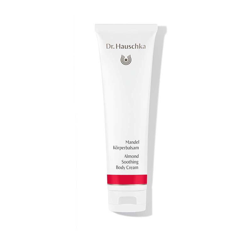 A tube of Dr.Hauschka - Almond Soothing Body Cream 145ml.