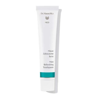 A tube of Dr. Hauschka - Med Mint Refreshing Toothpaste 75ml on a white background.