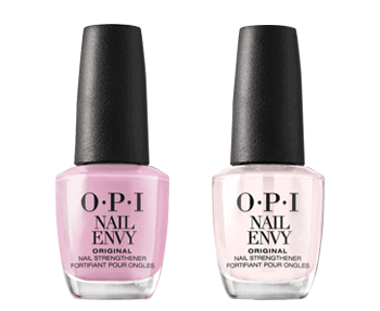 Opi nail envy in pink and white.