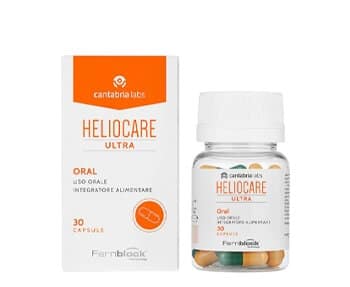 Heliocare ultra oral capsules with a box.