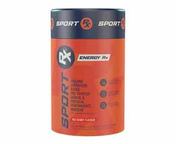 A can of sport energy pro on a white background.