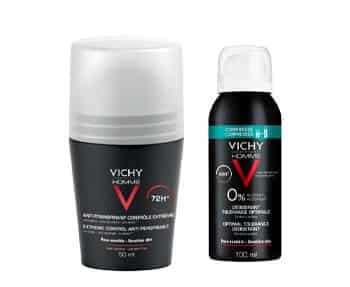 Vichy anti-perspirant and deodorant.