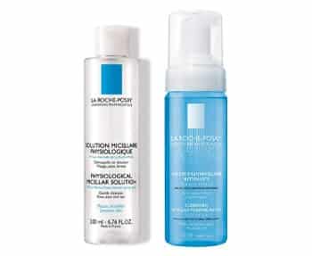 L'oreal hydrating foaming cleanser and LA Roche Posay hydrating foaming cleanser.