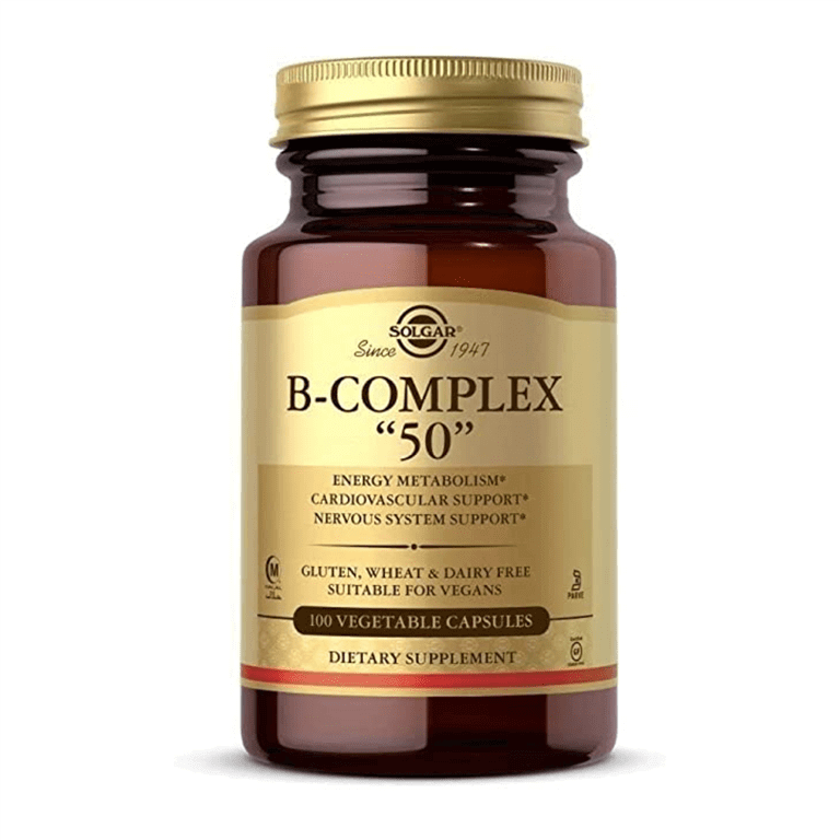 Solgar - B Complexes - Megasorb Vitamin B-Complex "50" Tabs - Size: 100
