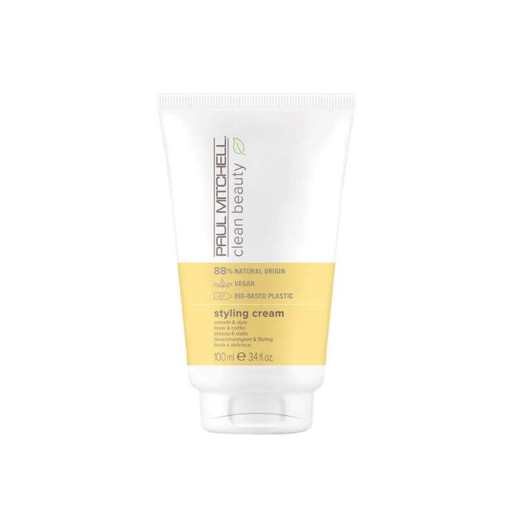 A tube of Paul Mitchell - Clean Beauty Styling Cream on a white background.