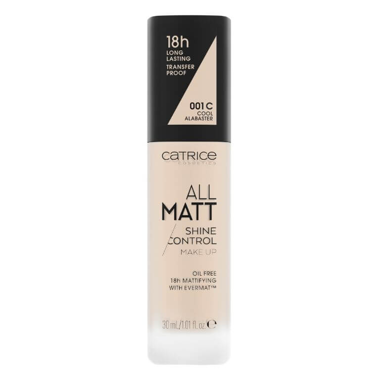 Catrice - All Matt Shine Control Make-up Cool Alabaster 001 C