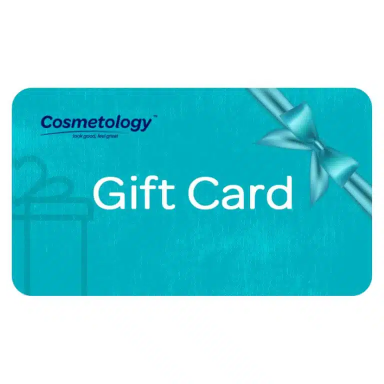 Gift Card on a blue background.