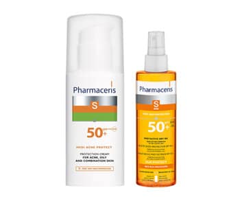 Pharmacers spf 50 lotion and spf 50 spray.