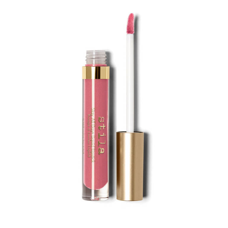 Stila- Stay All Day Liquid Lipstick Patina Shimmer with a gold lid.