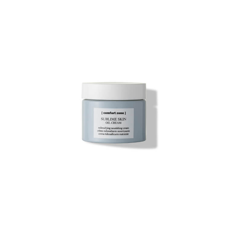 A jar of Comfort Zone - Sublime Skin Oil Cream 60ml on a white background.