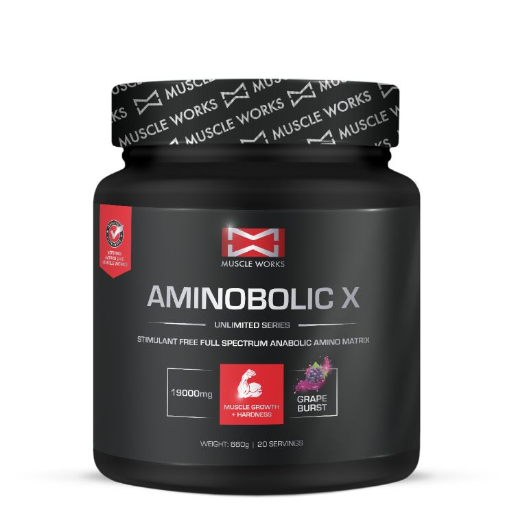 Muscle Works - Aminobolic X (Anabolic Amino ) Grape Burst 660g