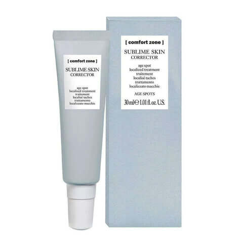 A tube of Comfort Zone - Sublime Skin Oil Corrector 30ml anti-aging skin cream with a box.