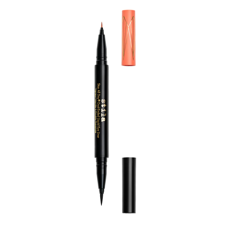 Stila- Stay All Day Dual-Ended Liquid Eye Liner - Intense Blk + Tequila Sunrise