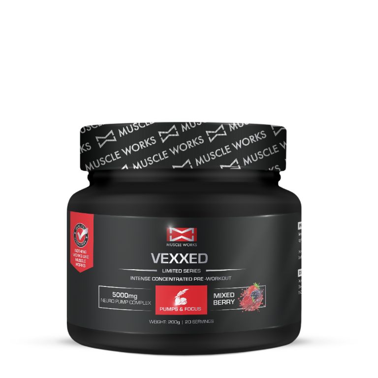 Muscle Works - Vexxed (Pre-Workout ) Berry 200g