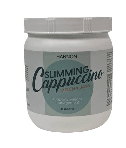 Enjoy the delicious taste of Hannon - Slimming Cappuccino Mocha Java 750ml. Perfect for those looking to slim down while still savoring their favorite coffee drink.