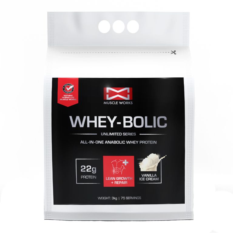 Muscle Works - Wheybolic Vanilla Ice Cream 3kg