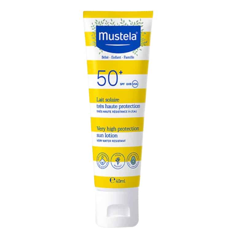 Mustela - Very High Protection Sun Lotion SPF 50+ Face 40ml tube.