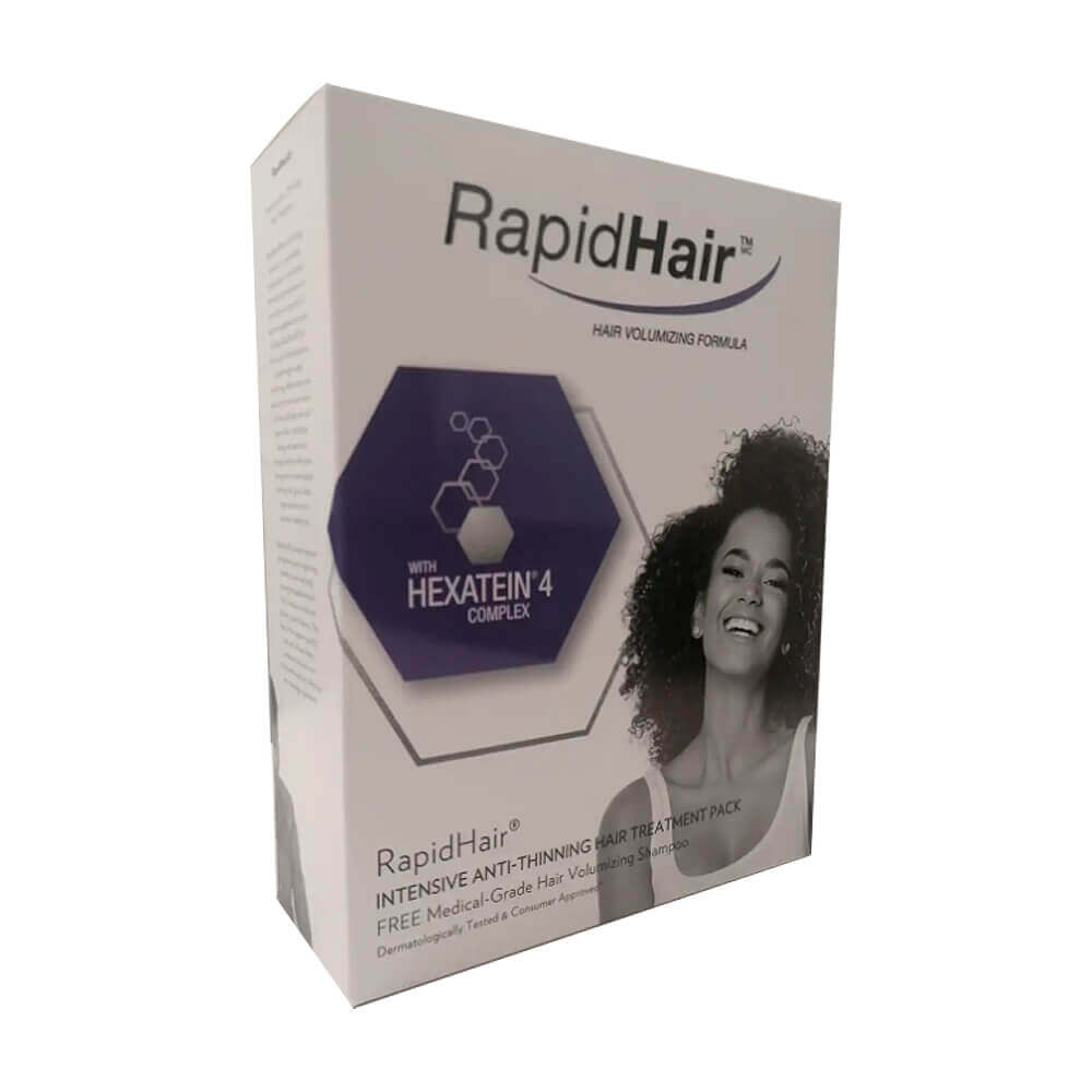 RapidHair - Anti-Thinning Treatment Pack with Dermatological Volumizing Shampoo - Afro Female