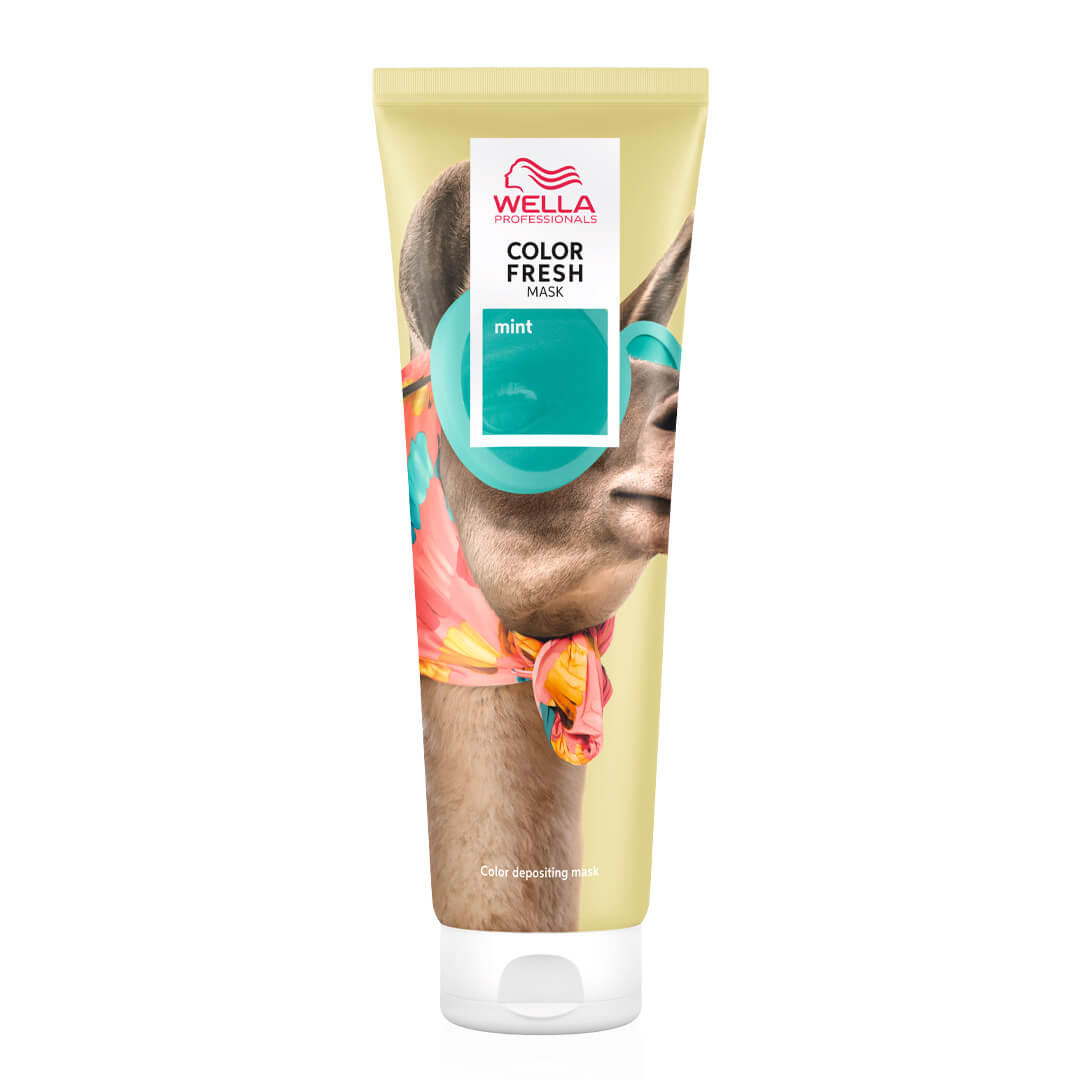 A tube of hair color with a llama on it.