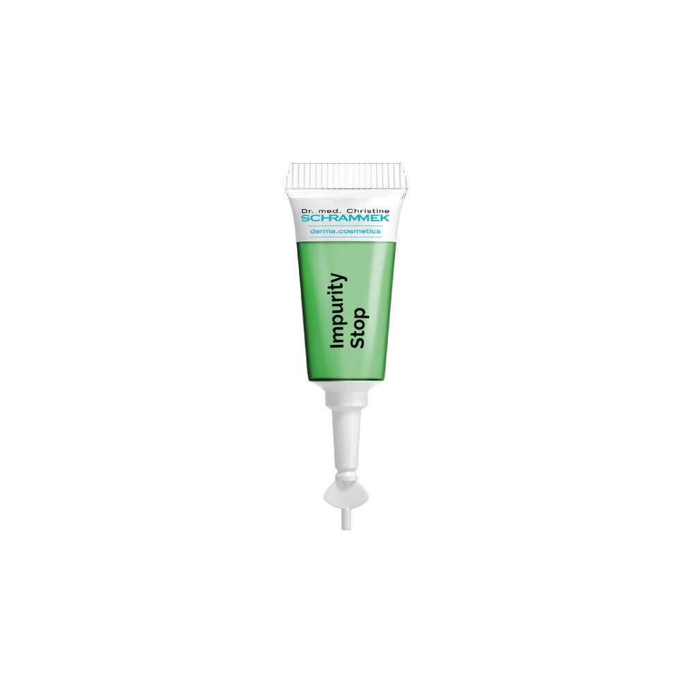 A tube of green gel on a white background.