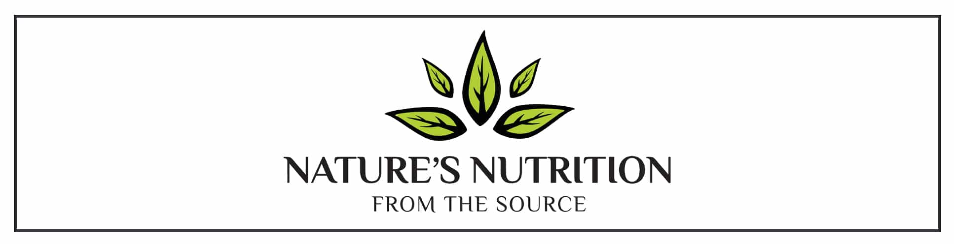 A logo for nature's nutrition from the source.