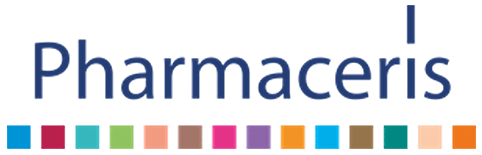 A colorful logo with the words pharmeris.