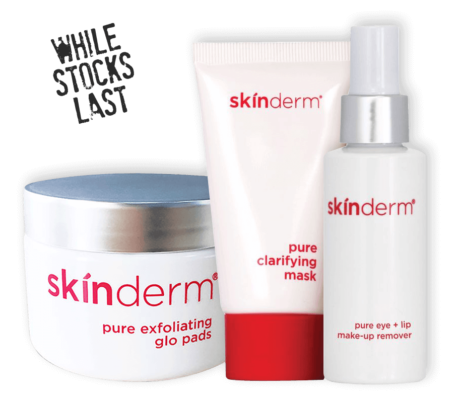 Skinderm skin care kit.