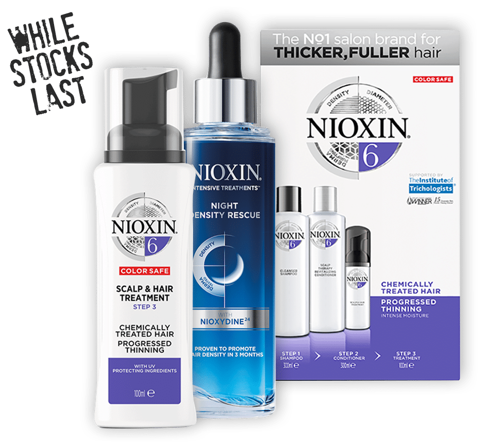 Nioxin hair care bundle.