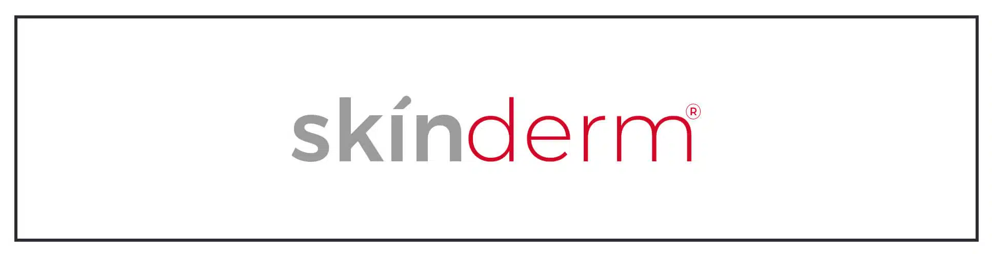 Skinderm logo on a white background.
