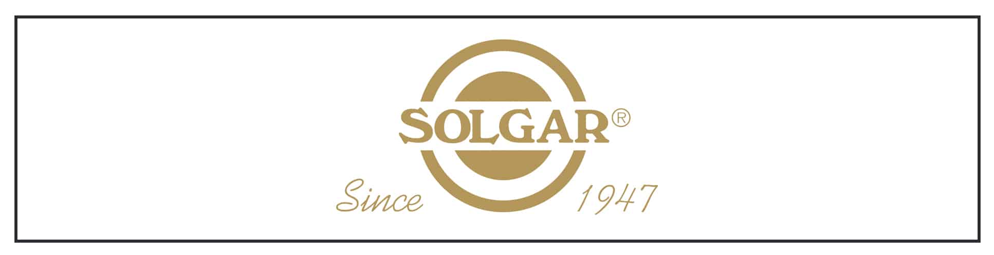 The logo for solgar since 1977.