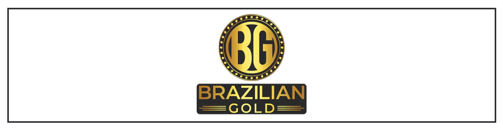 Brazilian gold logo on a white background.