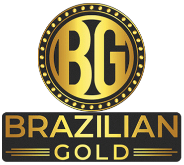Brazilian gold logo on a green background.