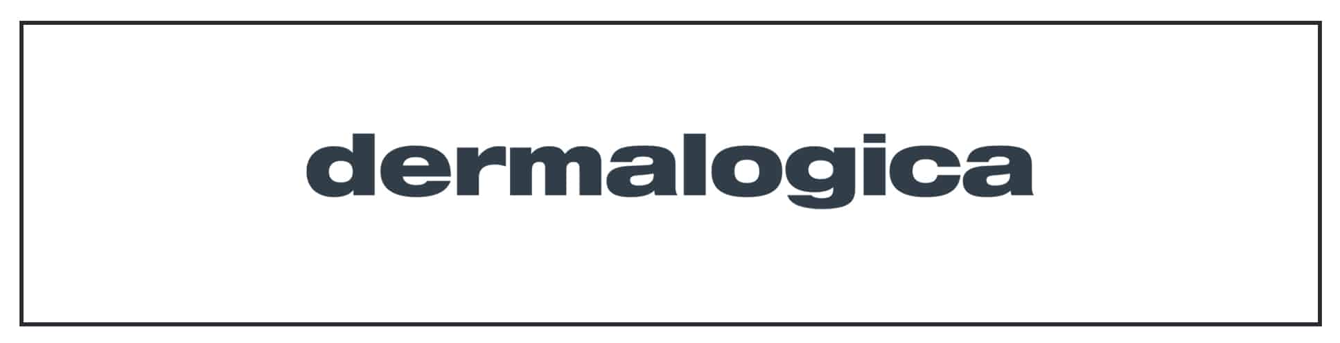 Dermalogica logo with the word dermalogica on it.