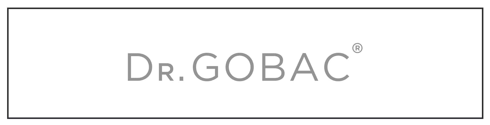 Dr gobac logo on a white background.