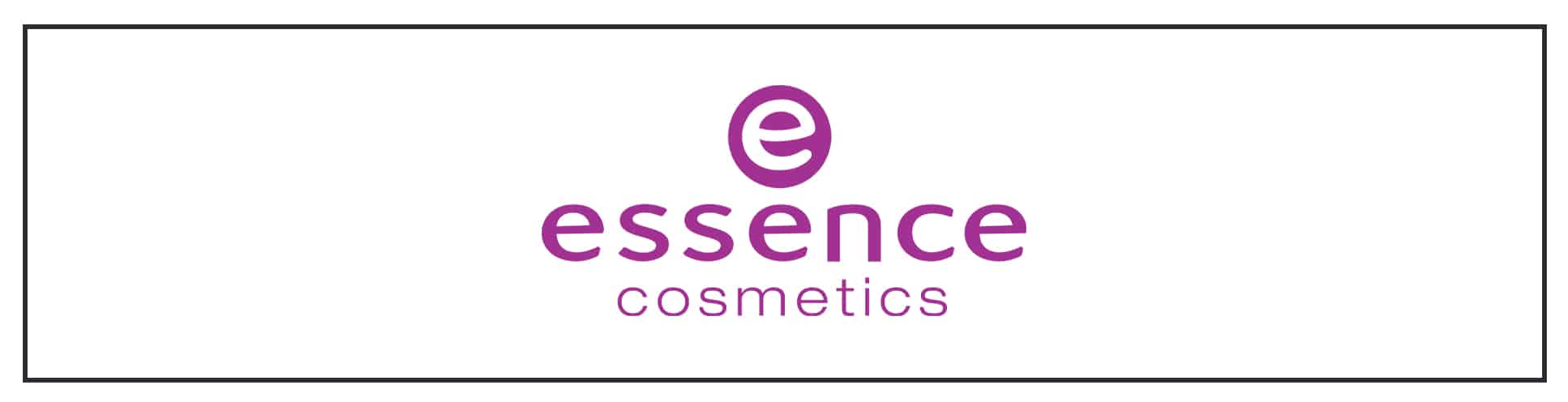 Essence cosmetics logo on a white background.