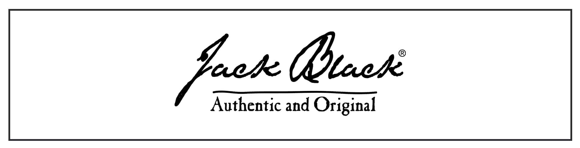 The logo for jack black authentic and original.