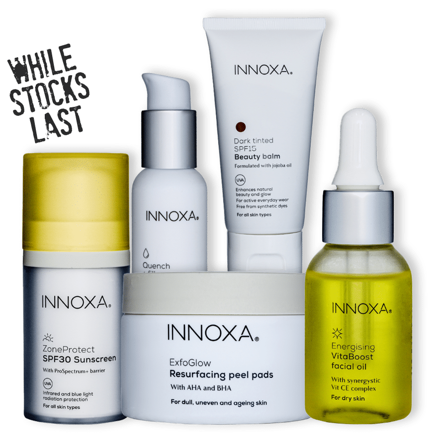 Innoxa skin care products.