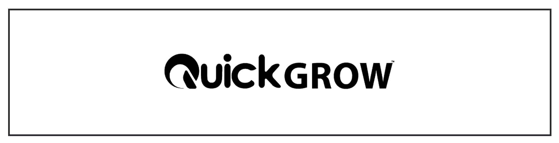 Quick grow logo on a white background.