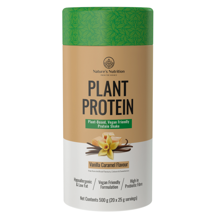 Nature’s Nutrition - Nature’s Nutrition Plant Protein Vanilla Caramel 500g CORE