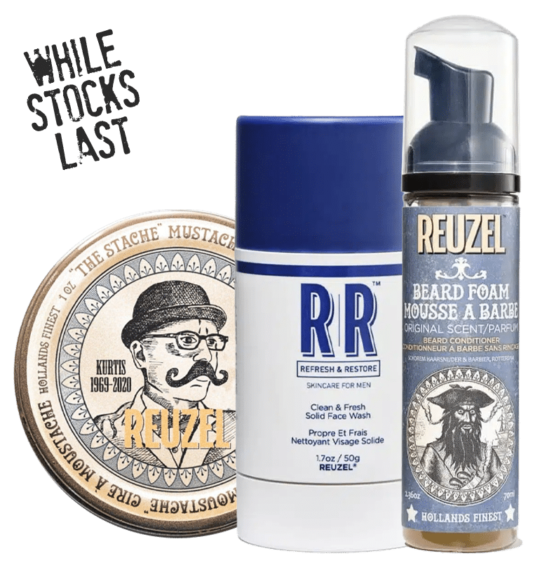 Ruzel beard care products - while stocks last.