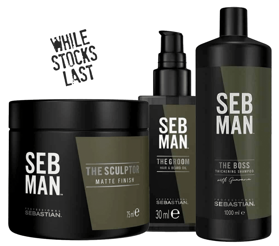 Seb man hair care kit.