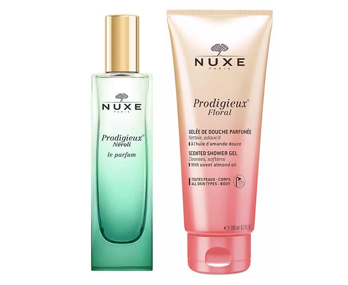 Nuxe prodigieuse eye cream and nuxe prodigieuse eye cream.